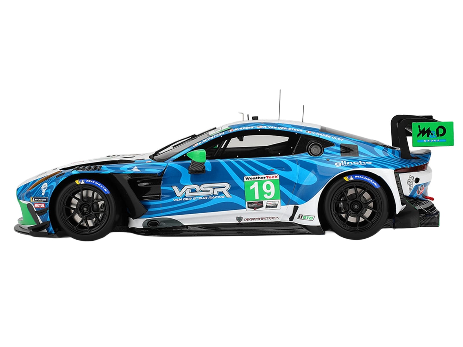 Aston Martin Vantage GT3 EVO #19 Valentin Hasse-Clot - Anthony McIntosh - Maxime Robin - Rory van der Steur "van der Steur Racing" IMSA "24 Hours of Daytona" (2025) 1/18 Model Car by Top Speed - Image 3