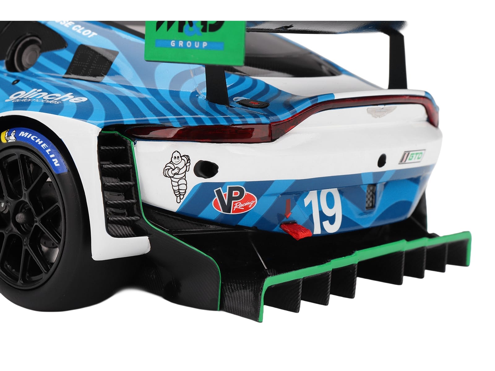 Aston Martin Vantage GT3 EVO #19 Valentin Hasse-Clot - Anthony McIntosh - Maxime Robin - Rory van der Steur "van der Steur Racing" IMSA "24 Hours of Daytona" (2025) 1/18 Model Car by Top Speed - Image 4