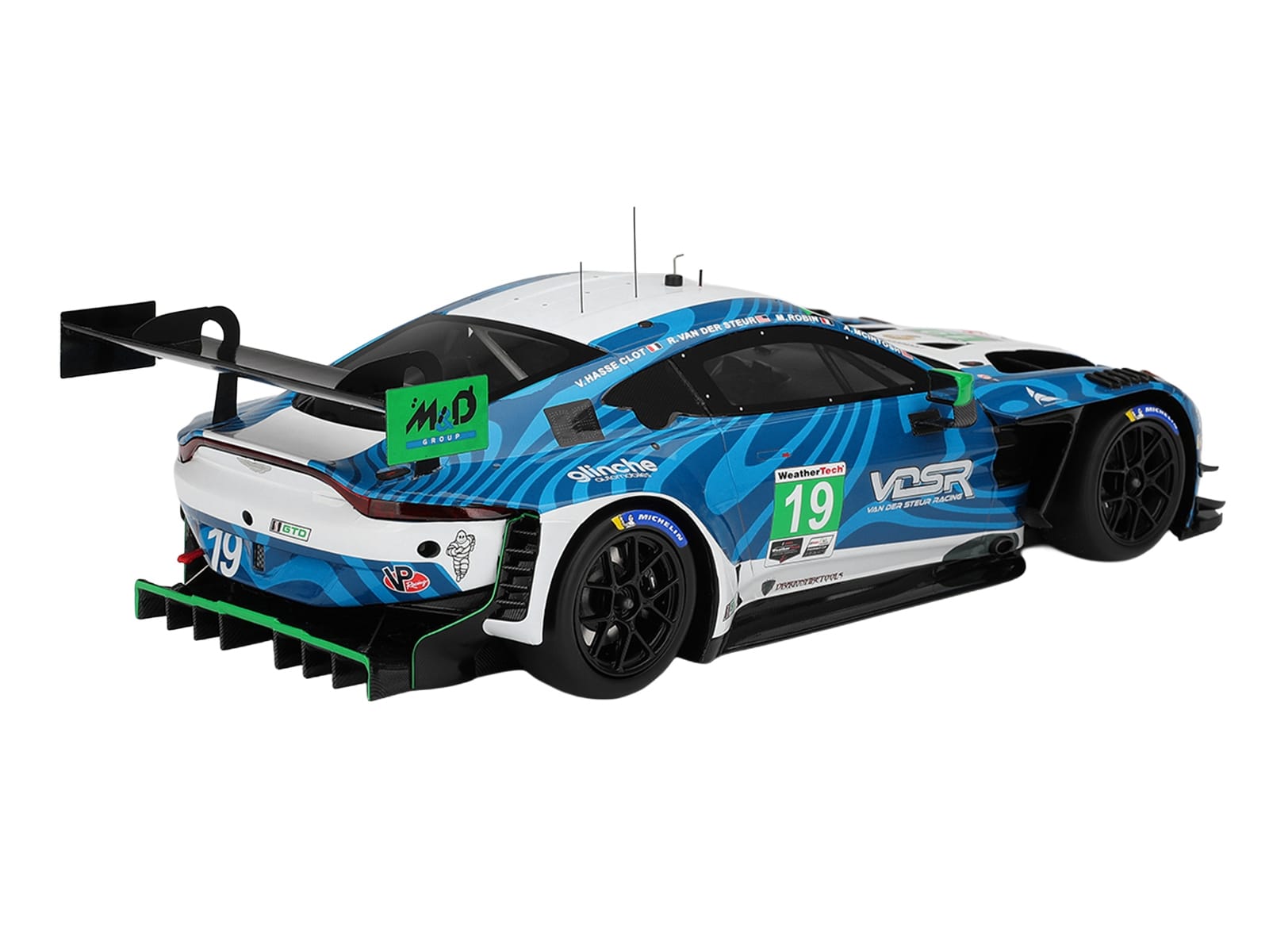 Aston Martin Vantage GT3 EVO #19 Valentin Hasse-Clot - Anthony McIntosh - Maxime Robin - Rory van der Steur "van der Steur Racing" IMSA "24 Hours of Daytona" (2025) 1/18 Model Car by Top Speed - Image 5