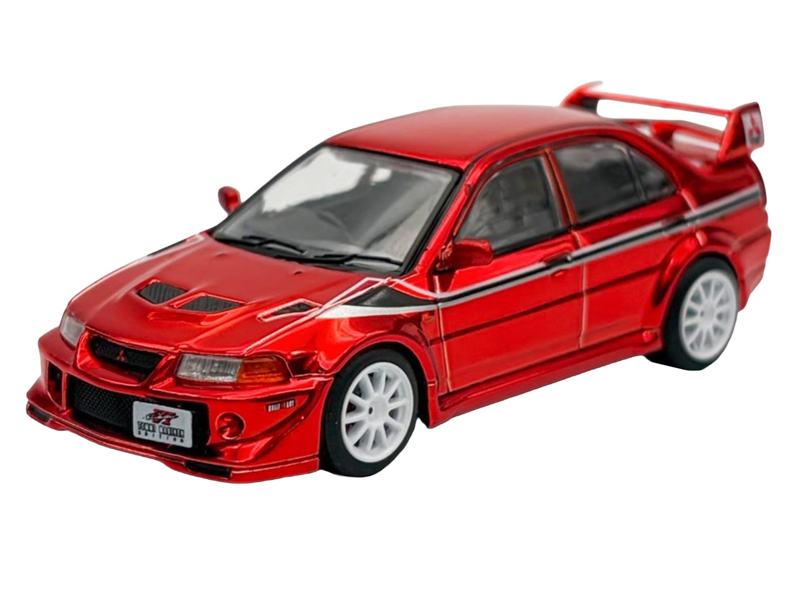 Mitsubishi Lancer Evolution VI RHD (Right Hand Drive) "Tommi Makinen Edition" Red Chrome "Hobby Expo China 2026" 1/64 Diecast Model Car by Works Model - Image 2