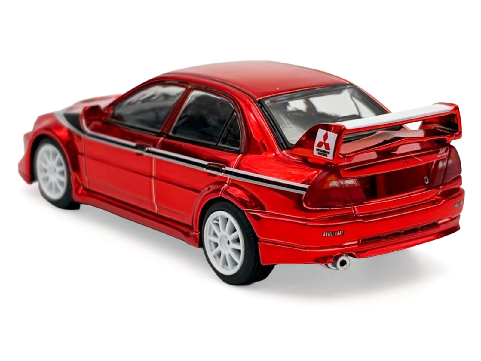 Mitsubishi Lancer Evolution VI RHD (Right Hand Drive) "Tommi Makinen Edition" Red Chrome "Hobby Expo China 2026" 1/64 Diecast Model Car by Works Model - Image 4