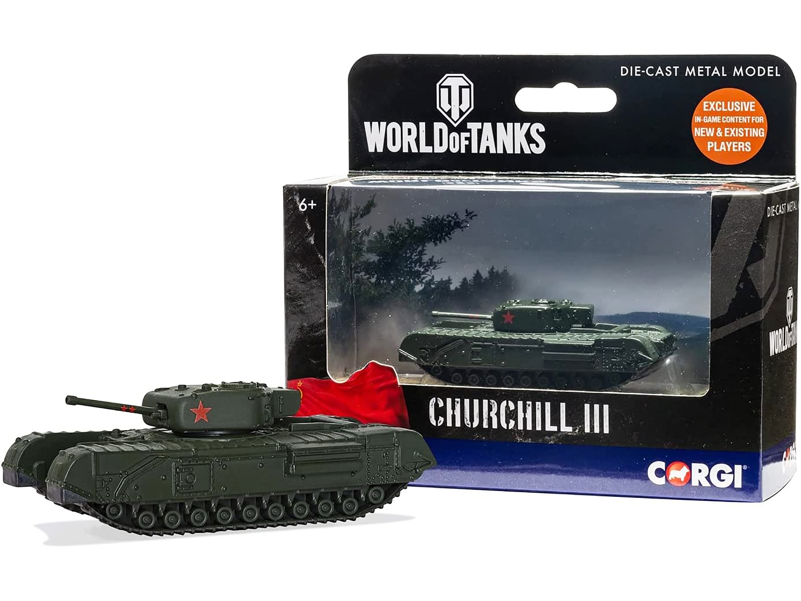 Churchill Mk III Infantry Tank USSR “World of Tanks” Video Game Diecast Model by Corgi