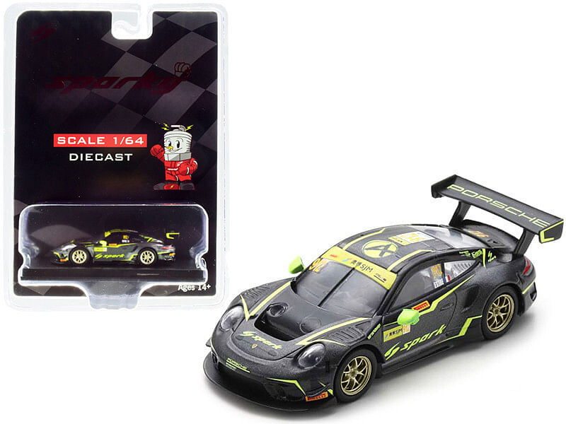 Porsche 911 GT3 R #912 Kevin Estre Absolute Racing FIA GT World Cup Macau (2019) 1/64 Diecast Model Car by Sparky