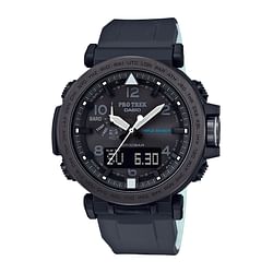 Category: Dropship Watches, SKU #PRG650Y-1, Title: Casio Men's 'PRO TREK' Quartz Resin and Silicone Casual Watch, Color:Black (Model: PRG-650Y-1CR)