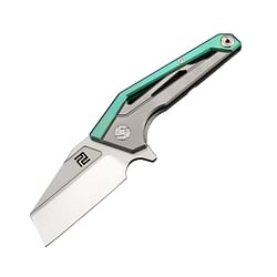 Category: Dropship Knives & Multi-tools, SKU #4018135, Title: Artisan Ravine Folder 2.83 in M390 Blade Green Titanium Hndl