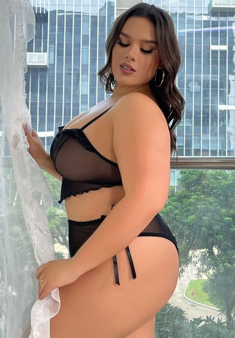 Plus Size Sheer To Stay Bra Set - Image 4