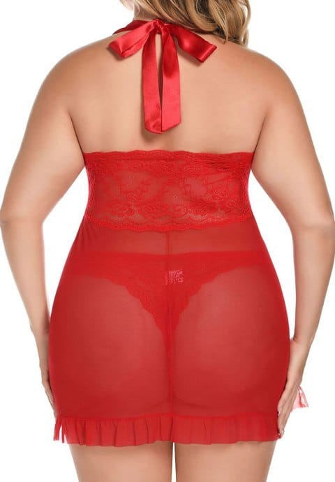 Plus Size Dangerous Flirt Babydoll Set - Image 6