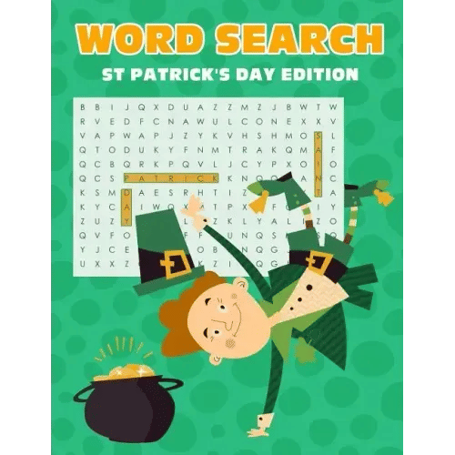 Word Search St. Patrick's Day Edition: Fun Activity Themed Saint Patrick's Day Puzzle Book For Kids And Adults Word Finder Large Size - Pape