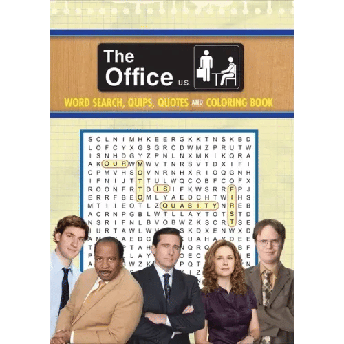 The Office Word Search, Quips, Quotes and Coloring Book - Paperback