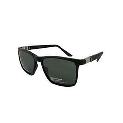 Category: Dropship Eyewear, SKU #292, Title: TAG Heuer 9383-301 Legend Matte Black Square Green Outdoor Lens Men's Sunglasses