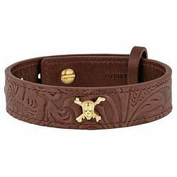 Category: Dropship Accessories, SKU #6653918216377, Title: S.T. Dupont Pirates of the Caribbean Brown Leather Bracelet 003201PC