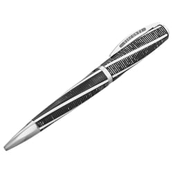 Category: Dropship Pen, SKU #7039205736633, Title: Visconti 265SF12 'Metropolitan' Grey Medium Ballpoint Pen