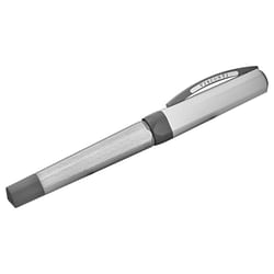 Category: Dropship Pen, SKU #7040877723833, Title: Visconti 738ST00A59S 'Opera Metal' Silver Shadow Stub Nib Fountain Pen