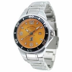 Category: Dropship Watches, SKU #field-stream-mens-sport-field-master-stainless-steel-band-orange-dial-date-watch, Title: Field & Stream Men's Sport Field Master Stainless Steel Band Orange Dial Date Watch