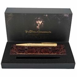 Category: Dropship Accessories, SKU #s-t-dupont-pirates-of-the-caribbean-gold-tone-ballpoint-pen-with-stand-265101, Title: S.T. Dupont Pirates of the Caribbean Gold Tone Ballpoint Pen With Stand - 265101