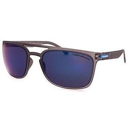 Category: Dropship Eyewear, SKU #technomarine-manta-ray-tmew006-10-rectangular-frame-mirrored-lens-sunglasses-blue-grey, Title: Technomarine Manta Ray TMEW006-10 Rectangular Frame Mirrored Lens Sunglasses - Blue / Grey