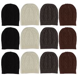 Category: Dropship Apparel & Clothing, SKU #2354029, Title: . Case of [180] Women's Cable Knit Winter Hats - Assorted Colors .