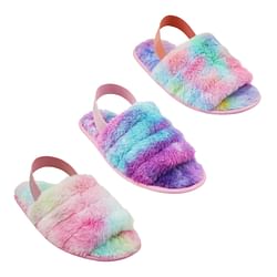 Category: Dropship Shoes & Boots, SKU #2362069, Title: . Case of [36] Women's Slingback Slippers - 5-10, Tie Dye .