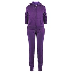 Category: Dropship Apparel & Clothing, SKU #2363307, Title: . Case of [12] Women's Full Zip Sweat Suits - 1X-3X, Purple .