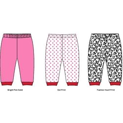 Category: Dropship Baby & Toddler, SKU #2363889, Title: . Case of [24] Baby Girls' Pants - 12-24M, 3 Pack, Fashion Hearts .
