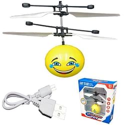 Category: Dropship Toys & Games, SKU #2365069, Title: . Case of [20] Emoji Helicopter Toys - Laughing Face, Charger Included .