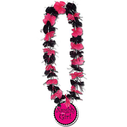 Category: Dropship Seasonal & Special Occasions, SKU #540132, Title: . Case of [432] Bachelorette Party Leis - Naughty Girl Medallion, Pink, Black .
