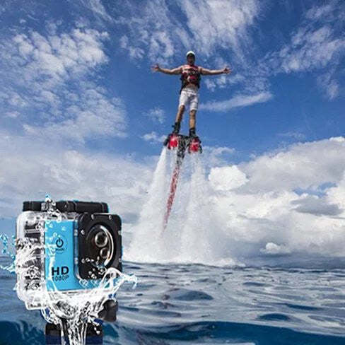 Color: White - All PRO Action Sports Camera With 1080P HD And WiFi 18 PCS Of Accessory Included