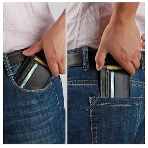 Color: Brown - No Show Wallet With RFID Safe