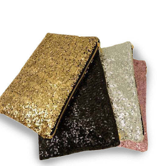 Style: SILVER SEQUINS - Glitterati Glam Clutch Sequins In 4 Colors