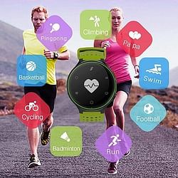 Category: Dropship Watches, SKU #43030919504, Title: Color: Black/Green - Smart Fit Sporty Waterproof Watch W/ Active Heart Rate and Blood Pressure Monitor