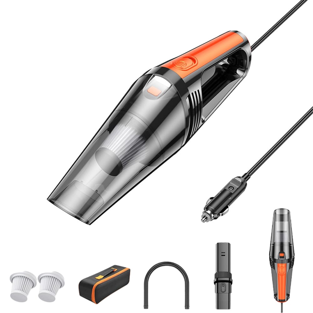 Portable Car Vacuum Cleaner, 60W High Power 5500Pa, 5M Power Cord Wire Control Handheld Vacuum with Wet Or Dry
