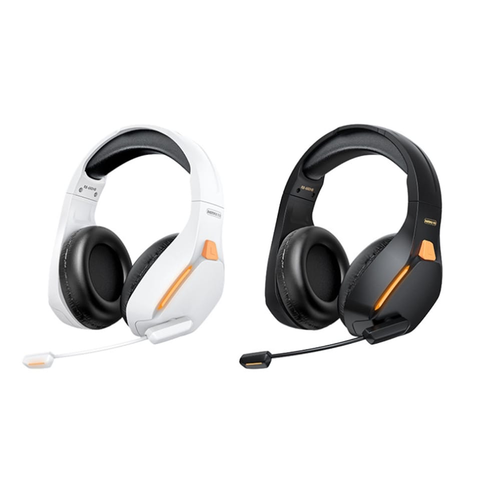REMAX Rb-680hb Head-Mounted Gaming Headphone Wireless Bluetooth Noise Reduction Music Call Headset White - Image 5
