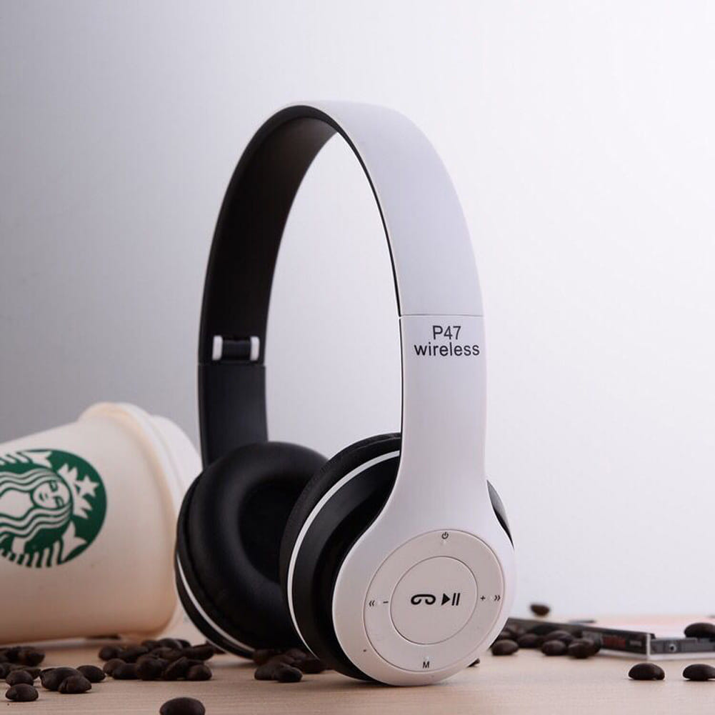 P47 Wireless Bluetooth Headphone Subwoofer Music Headset Head-mounted Sports Gaming Earphones green - Image 2