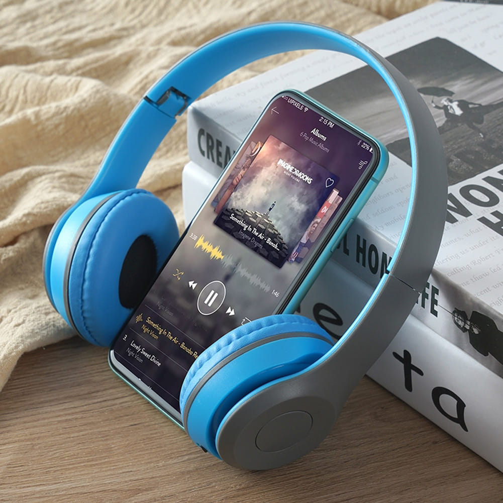 P47 Wireless Bluetooth Headphone Subwoofer Music Headset Head-mounted Sports Gaming Earphones green - Image 4