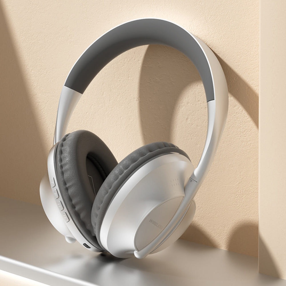 Wireless Bluetooth Headphones Noise Reduction Music Earphone Head-mounted Gaming Headset Universal gold - Image 2