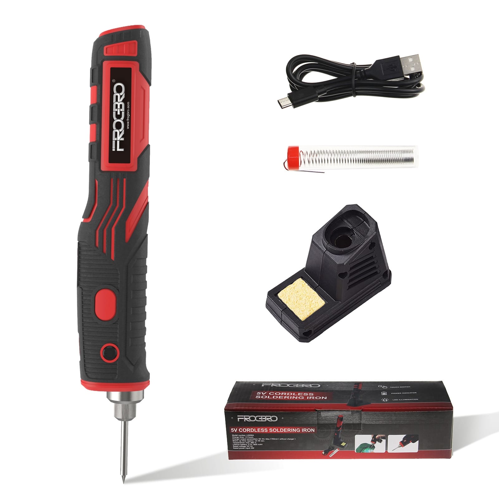 1800mah Wireless Soldering Iron Rechargeable Portable Soldering Tool Outdoor Electronic Repair Standard without adapter - Image 5