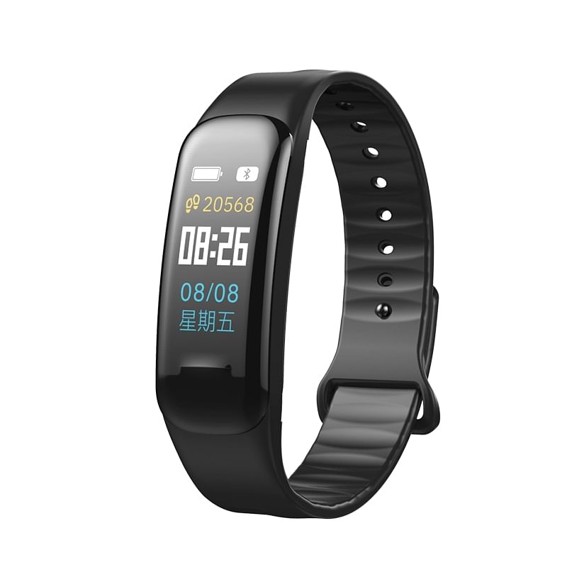 Fitness Bracelet C1S Smart Watch Waterproof Smart Bracelet Heart Rate Monitor Health Tracker bracelet black