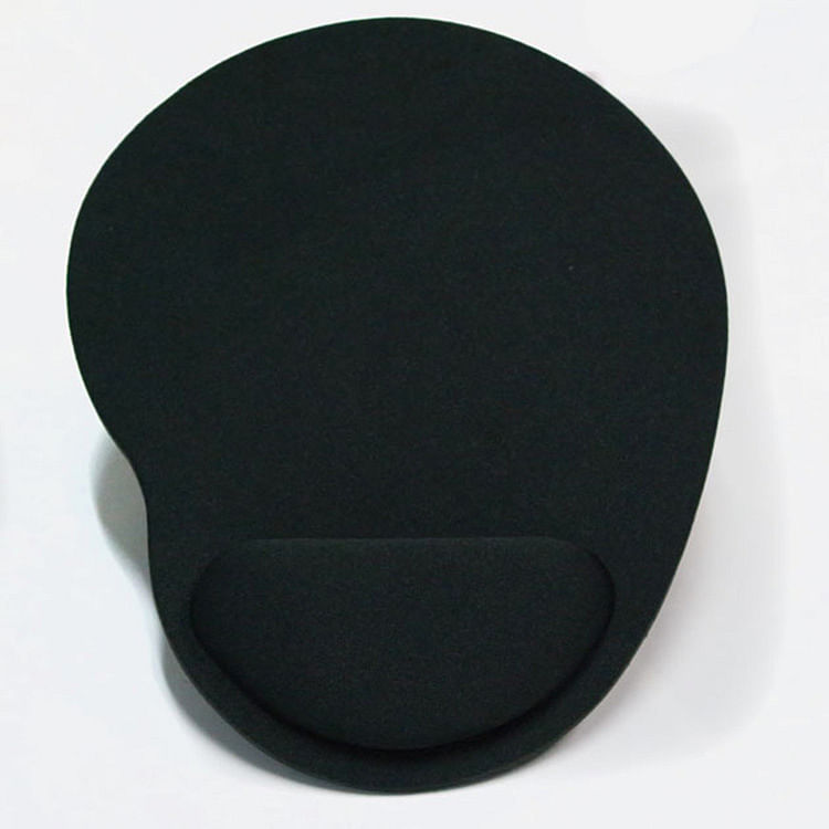 Computer Mouse Pad Solid Color Wrist Protection Anti-slip Pad  black