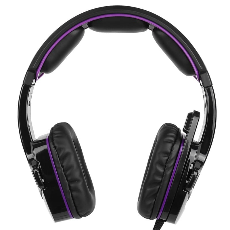 SADES SA-930 Professional Headset 3.5mm Gaming Headphones with 1 to 2 Cable for Computer Black purple - Image 4
