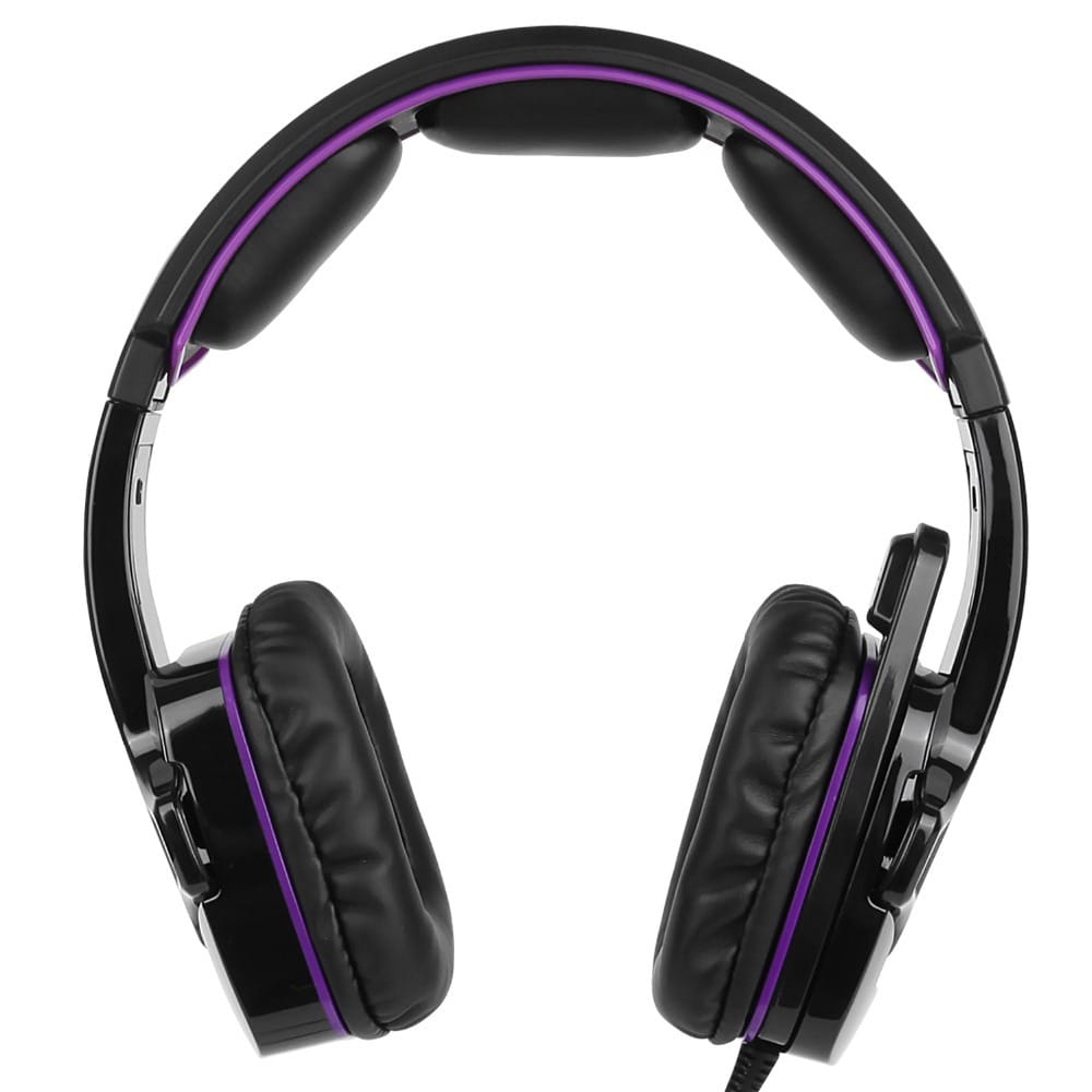 SADES SA-930 Professional Headset 3.5mm Gaming Headphones with 1 to 2 Cable for Computer Black purple - Image 6