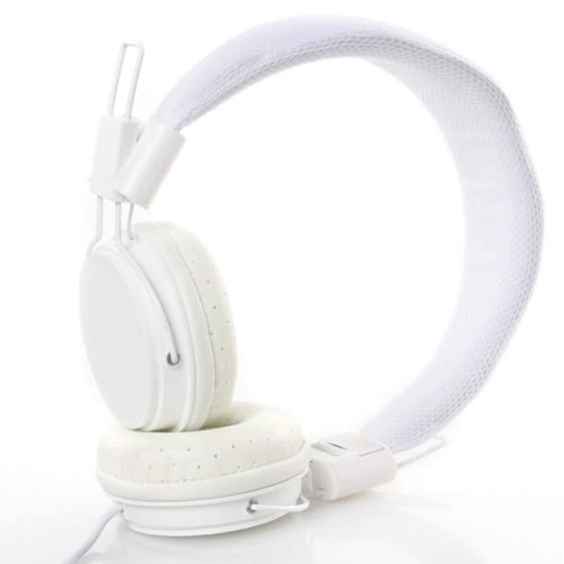 Kids Wired Ear Headphones Stylish Headband Earphones for iPad Tablet red - Image 6