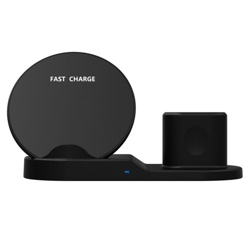 3 in 1 Fast Wireless Charger for iPhone 8 Plus X XR XS MAX QI Wireless Charger Dock for Apple Watch iWatch Airpods