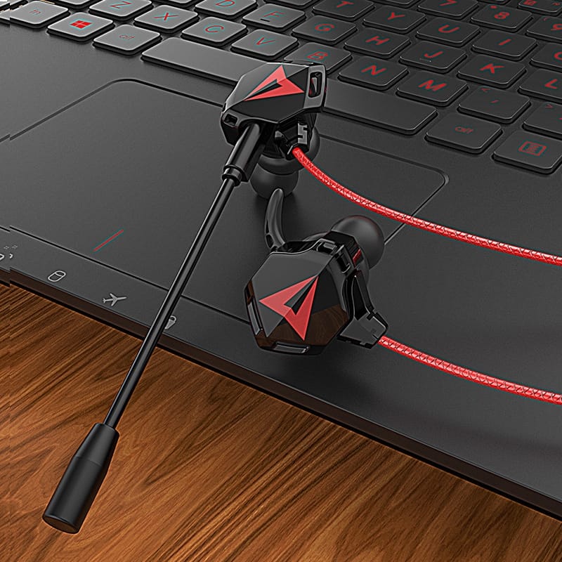 Eat Chicken Gaming Earphones Stereo PC Bass with Mic Wired Vibration Games Headphoe PUBG Earphones As shown - Image 3