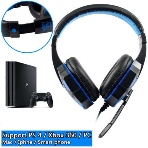Wired Gaming Headset Headphone for PS4 Xbox One Nintend Switch iPad PC white - Image 4