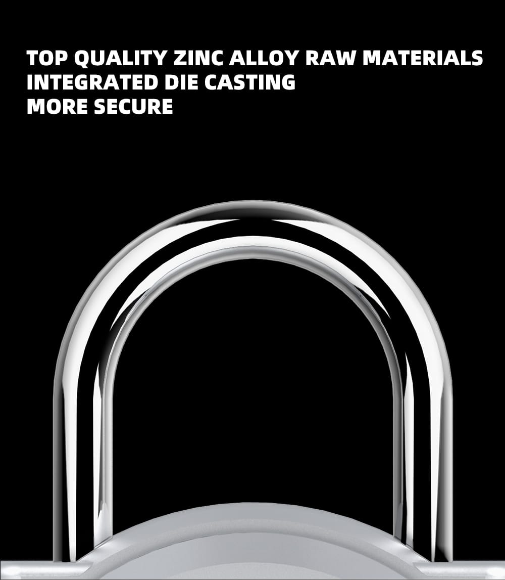 P10 Mini Smart Keyless Fingerprint Lock Waterproof Inteligente Anti-Theft Security Padlock Door Luggage Case Lock Silver - Image 2