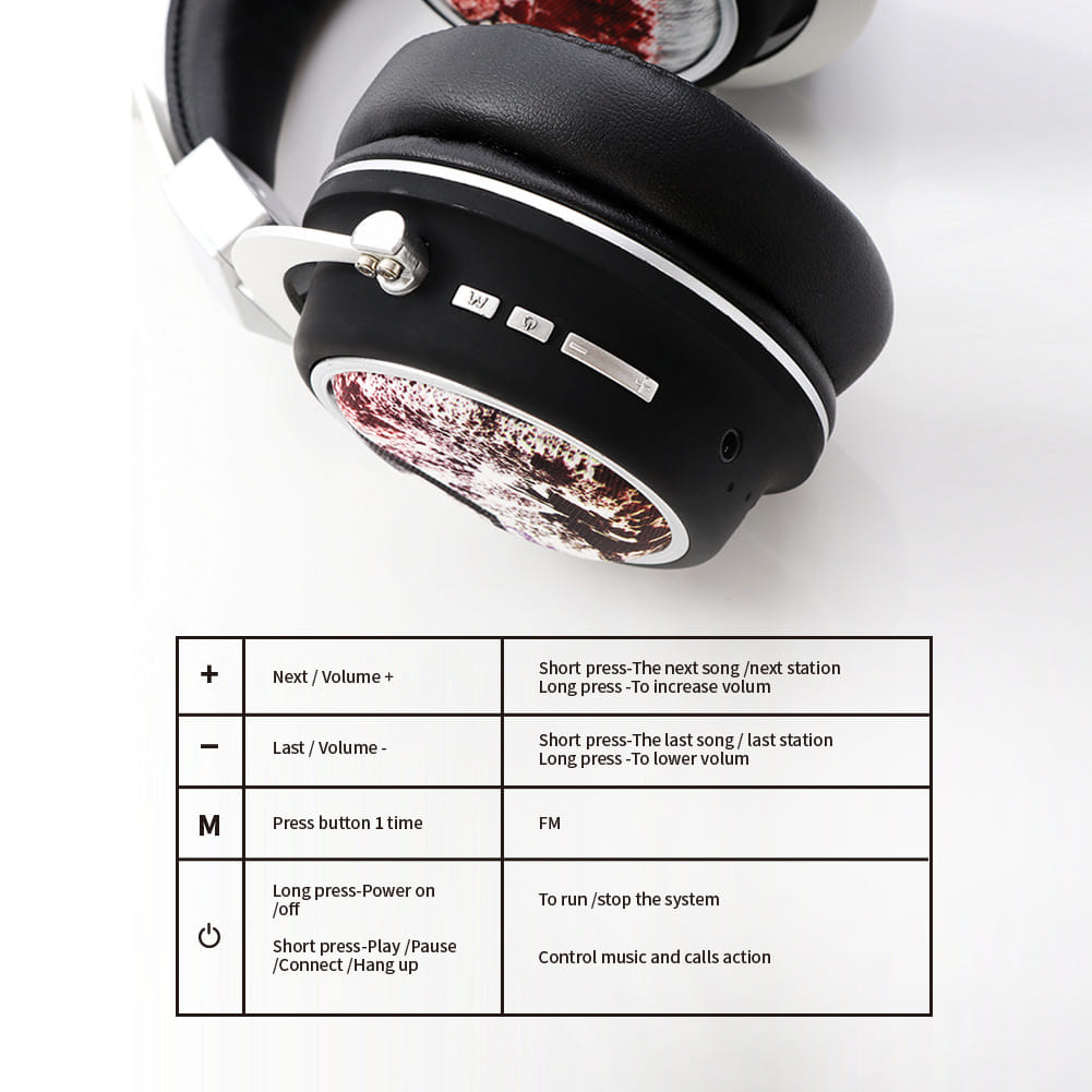 Head Set Wireless BT Bass Headset Phone Insert Card Radio Headset MH5 purple - Image 2