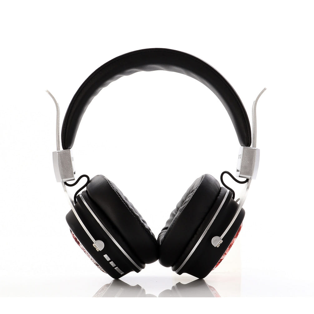 Head Set Wireless BT Bass Headset Phone Insert Card Radio Headset MH5 purple - Image 4