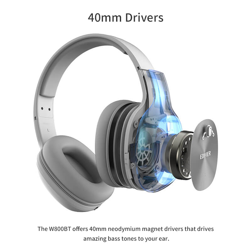 Original EDIFIER W800BT Wireless Headphone Bluetooth 4.0 Stereo Music Earphone with Mic for iPhone Smartphone red - Image 4