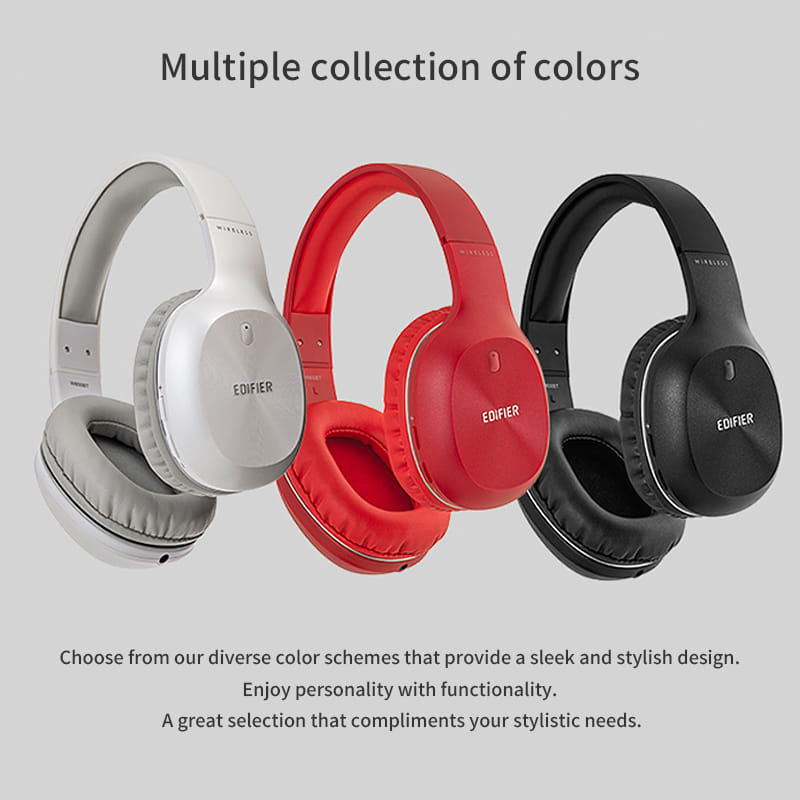 Original EDIFIER W800BT Wireless Headphone Bluetooth 4.0 Stereo Music Earphone with Mic for iPhone Smartphone red - Image 5