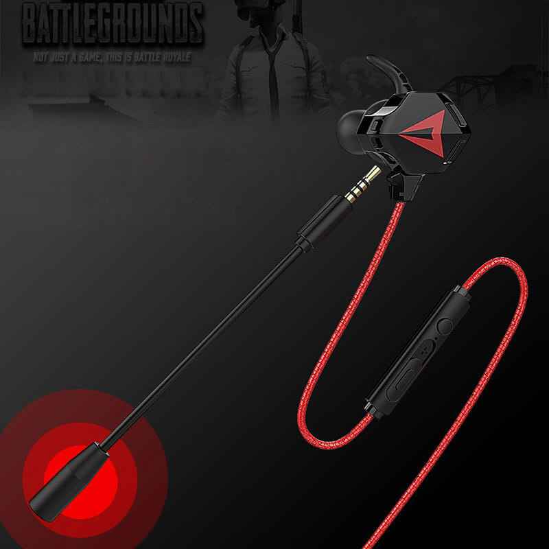 Gaming Headset With Double Detachable MIC Microphone Sets For PS4 PC Laptop Black-red type-C interface - Image 5